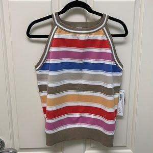 Worth Collection Striped Knit Tank